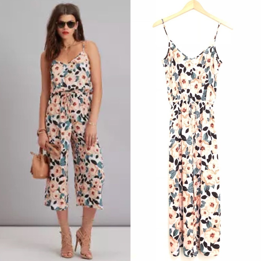 Show Me Your Mumu Margaux Floral Cropped Jumpsuit